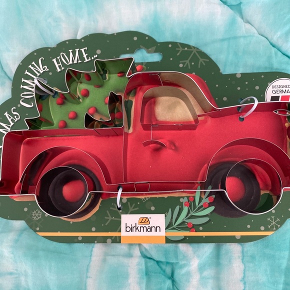Birkmann Pick Up Truck With Christmas Tree Large Cookie Cutter 8" Long NEW - Picture 2 of 3